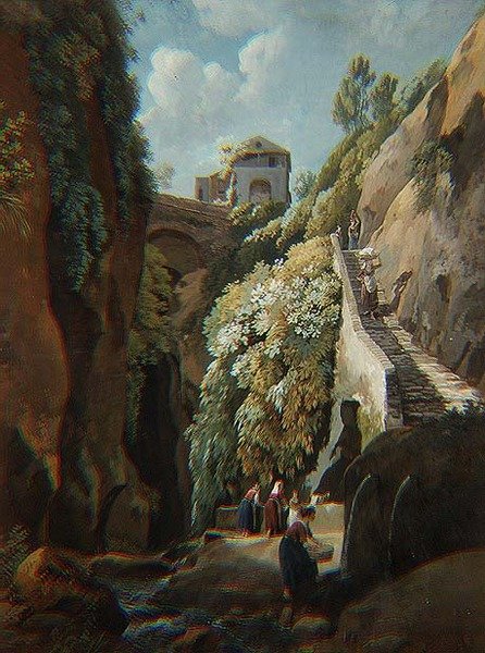 Capri (akvarell) av Ramsay Richard Reinagle