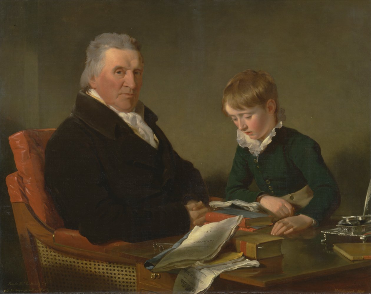 Francis Noel Clarke Mundy og hans barnebarn, William Mundy av Ramsay Richard Reinagle