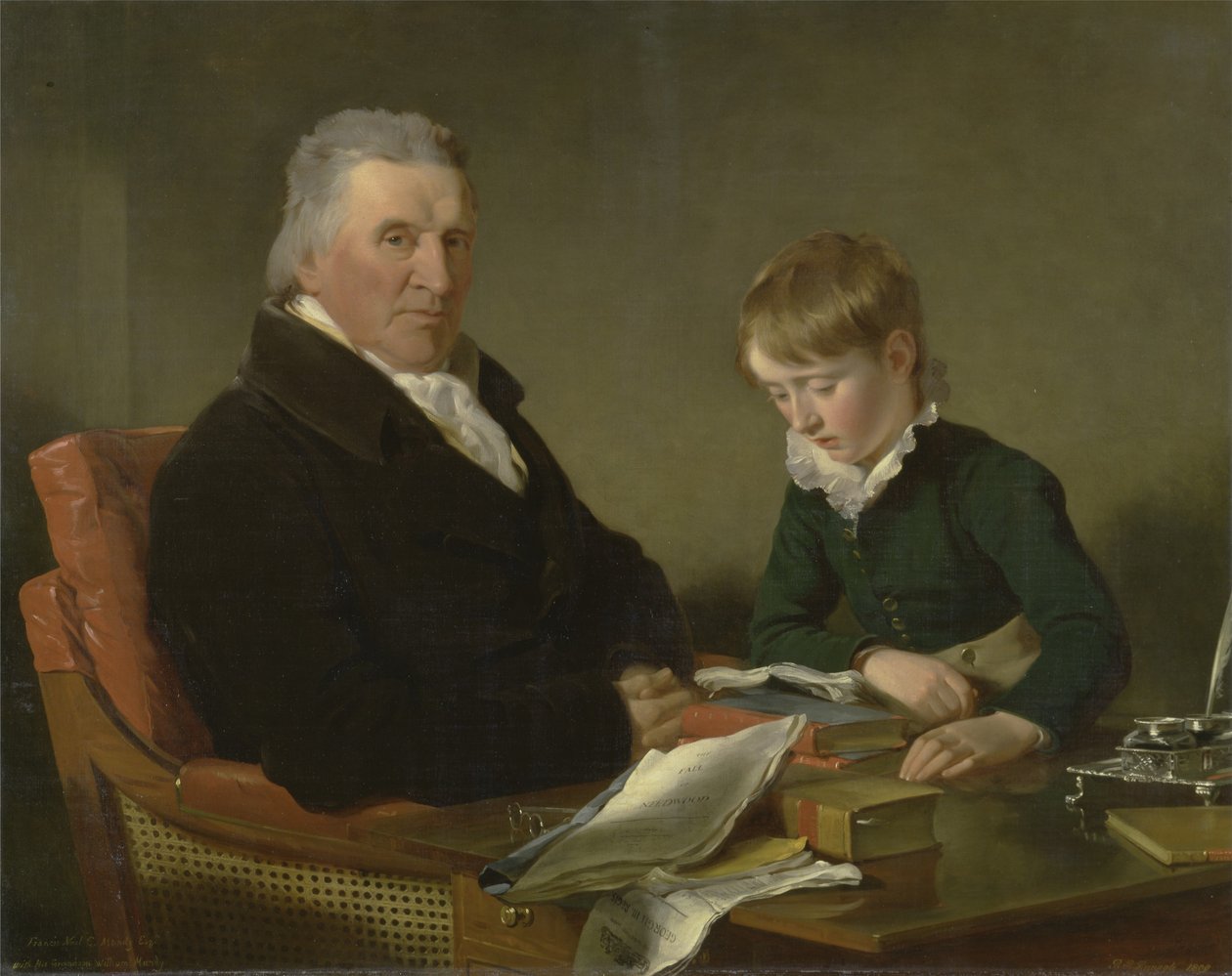 Francis Noel Clarke Mundy og hans barnebarn, William Mundy av Ramsay Richard Reinagle