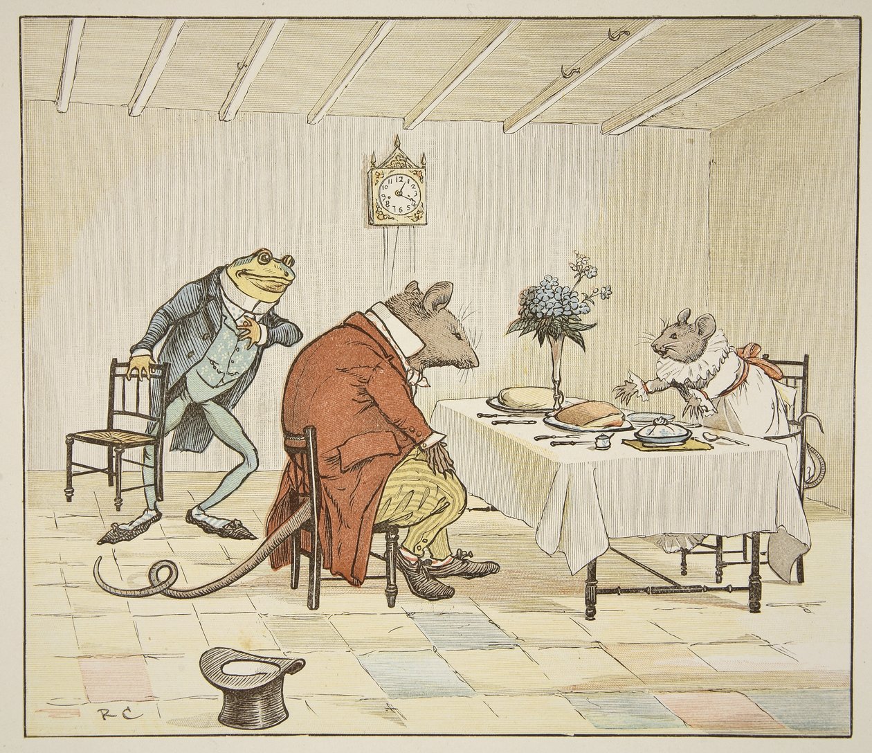 Be, Miss Mouse, vil du gi oss litt øl, illustrasjon fra 