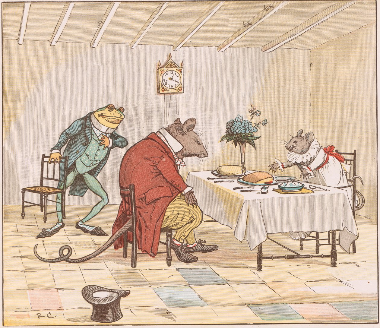 Be, frøken mus, vil du gi oss litt øl av Randolph Caldecott