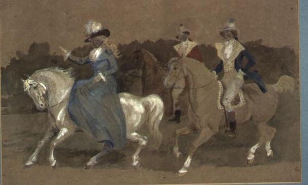 Kjør på en hanehest til Banbury Cross og en bonde travet på sin grå hoppe av Randolph Caldecott