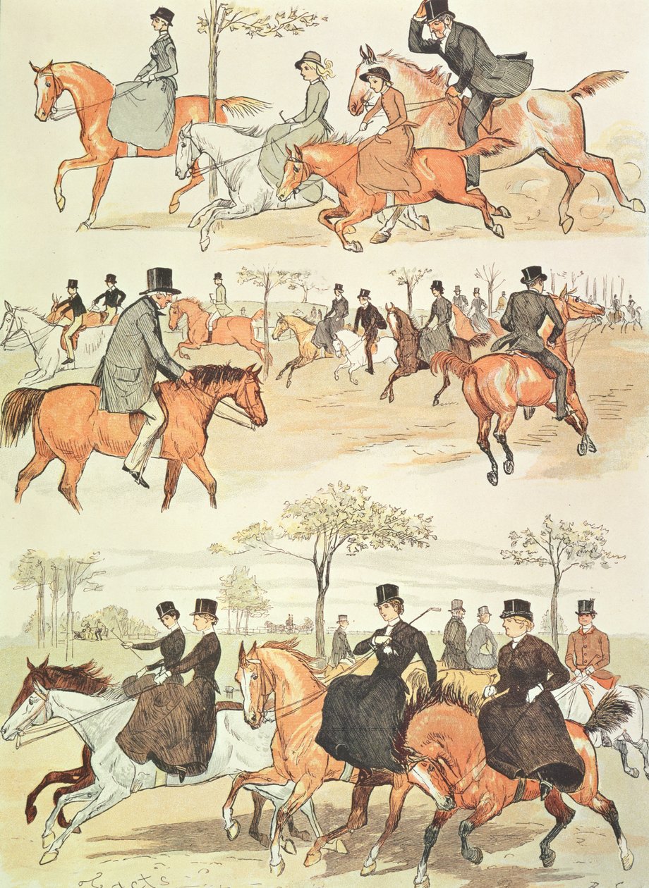 Riding Side-sadel av Randolph Caldecott