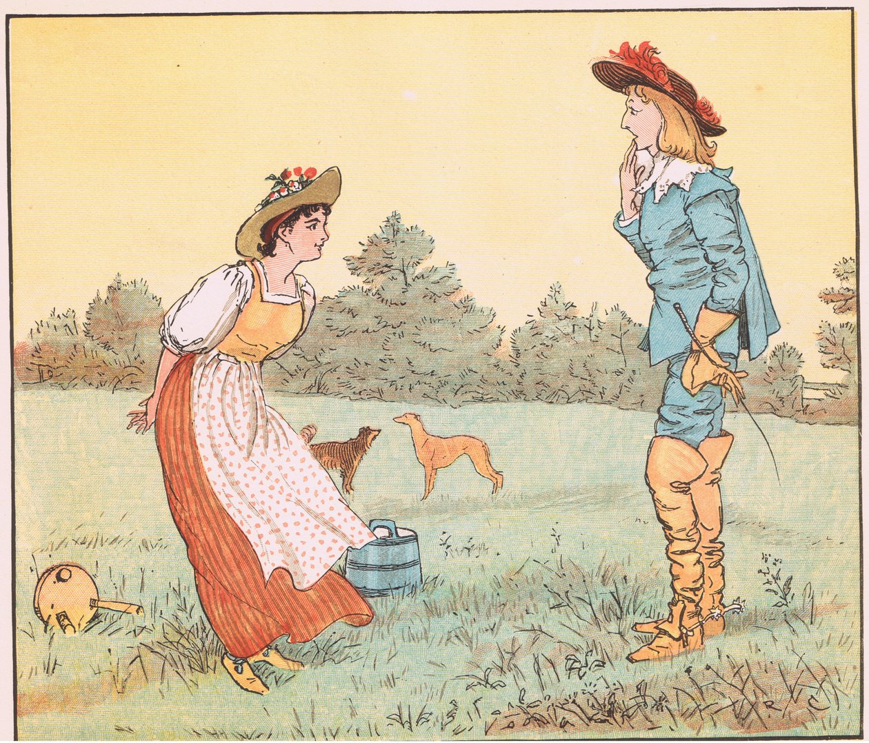 Da kan jeg ikke gifte meg med deg, min vakre hushjelp! av Randolph Caldecott