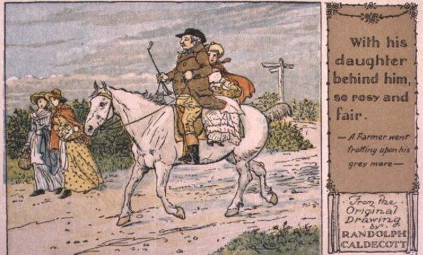 En bonde gikk på trav på sin grå hoppe av Randolph Caldecott