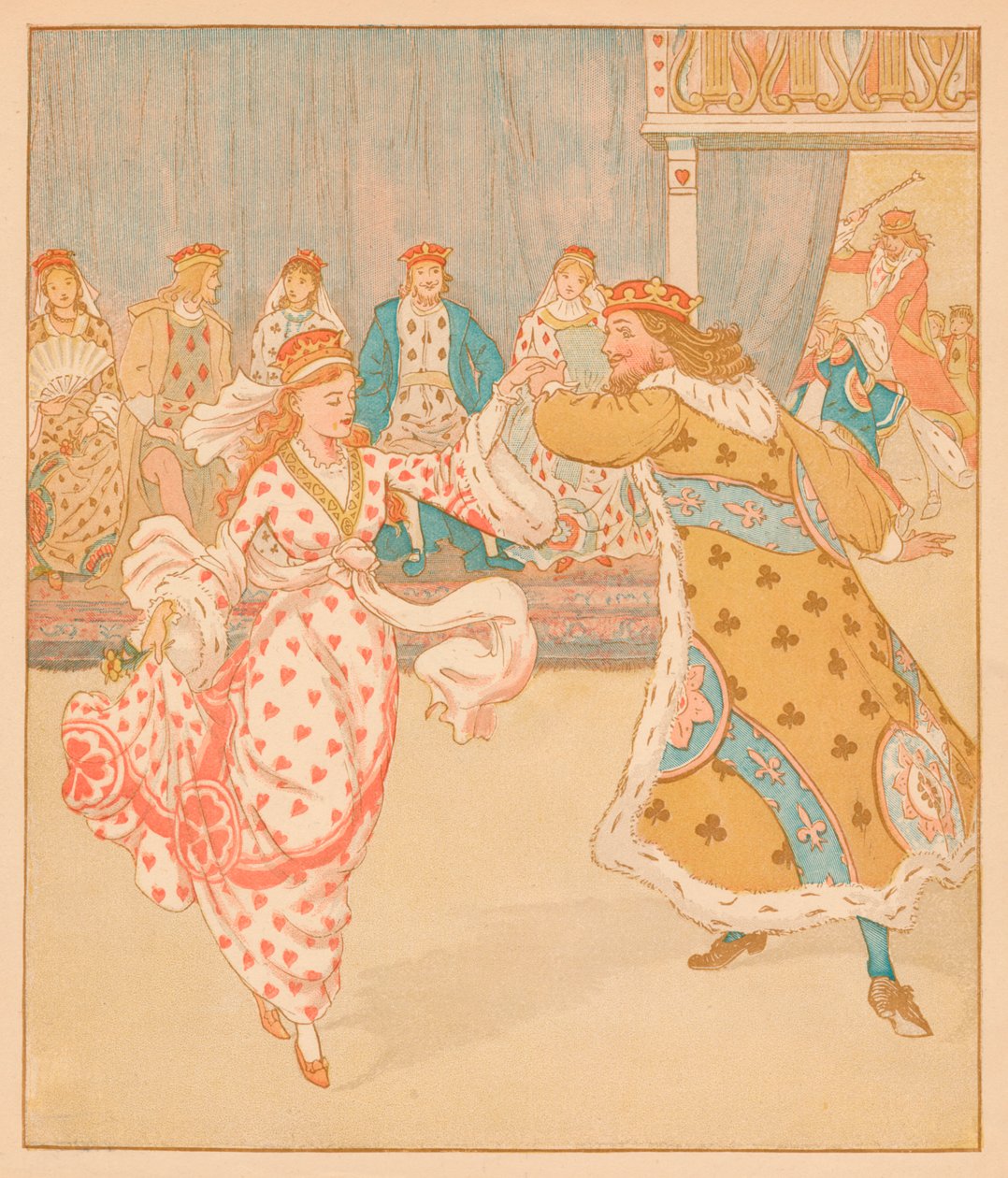 Og slo Knave fullt sår, 1880. av Randolph Caldecott