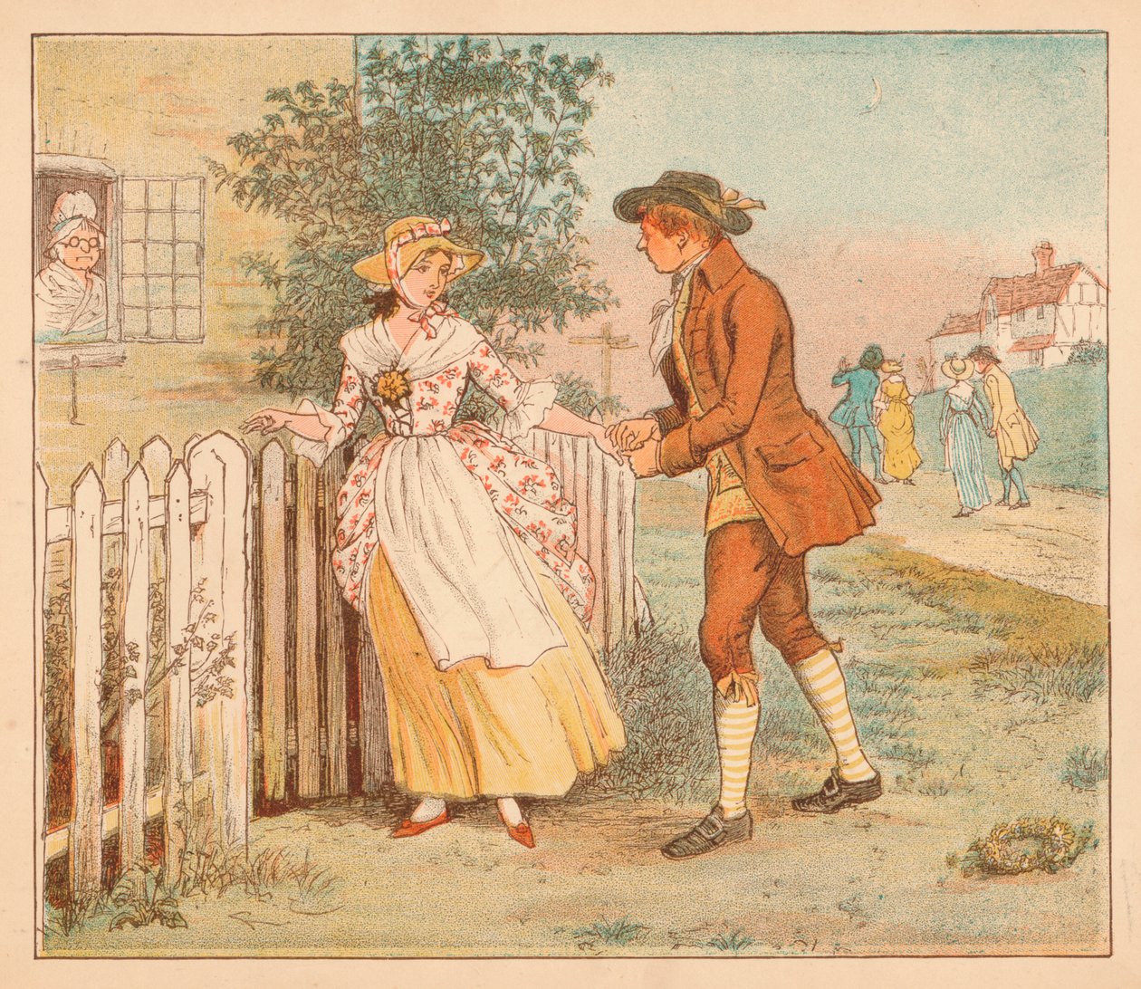 ...Noen slentret på veien, c1885, 1934. av Randolph Caldecott