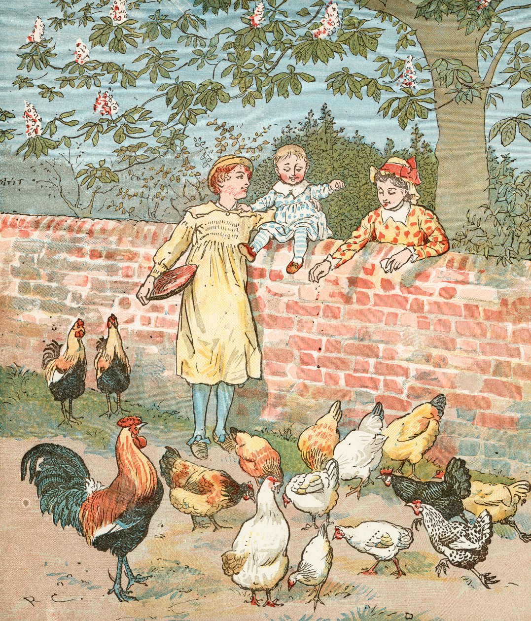 Bondens gutt (fargelitografi) av Randolph Caldecott