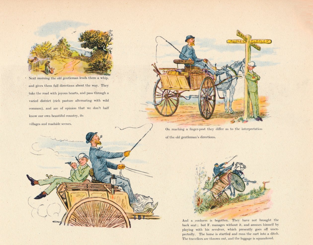 The Strange Adventures of a Dog-Cart, 1888, 1946 av Randolph Caldecott