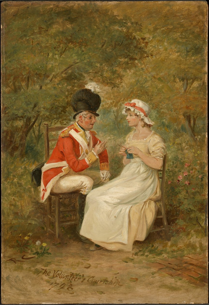 Den frivilliges frieri, 1798 av Randolph Caldecott