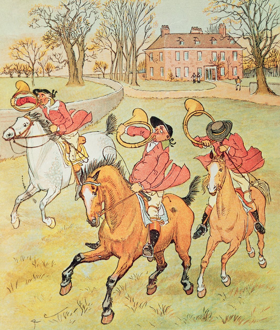 Tre Joviale Huntsmen av Randolph Caldecott