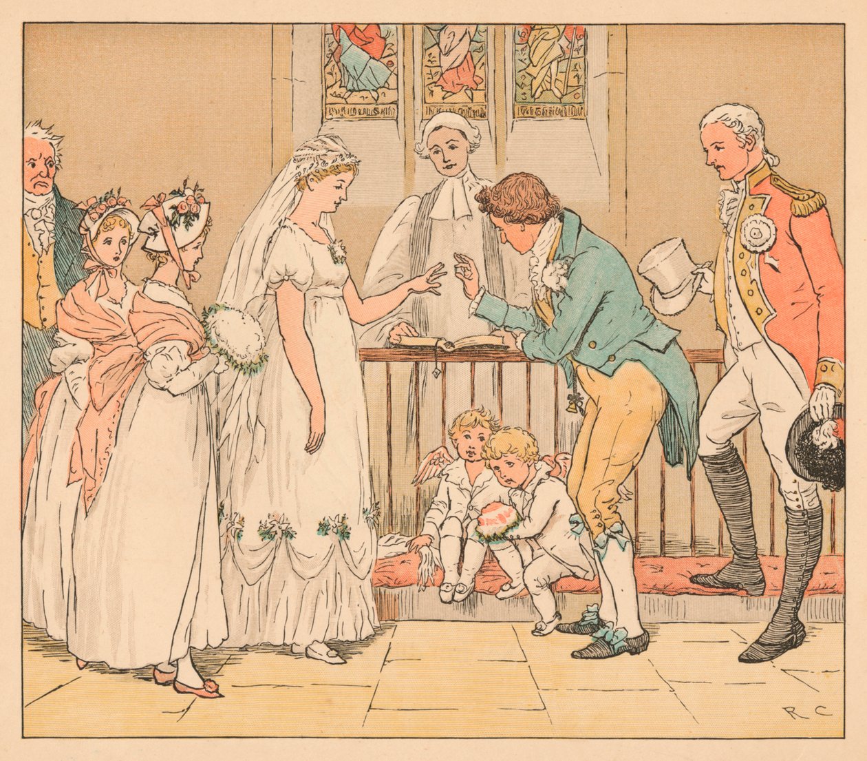 ...og hun giftet seg veldig uforsiktig med Barberen, c1885, 1934. av Randolph Caldecott