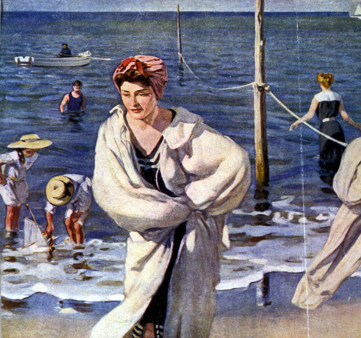 Ved vannkanten, illustrasjon av Raoul du Gardier (1871 - 1952). av Raoul Du Gardier