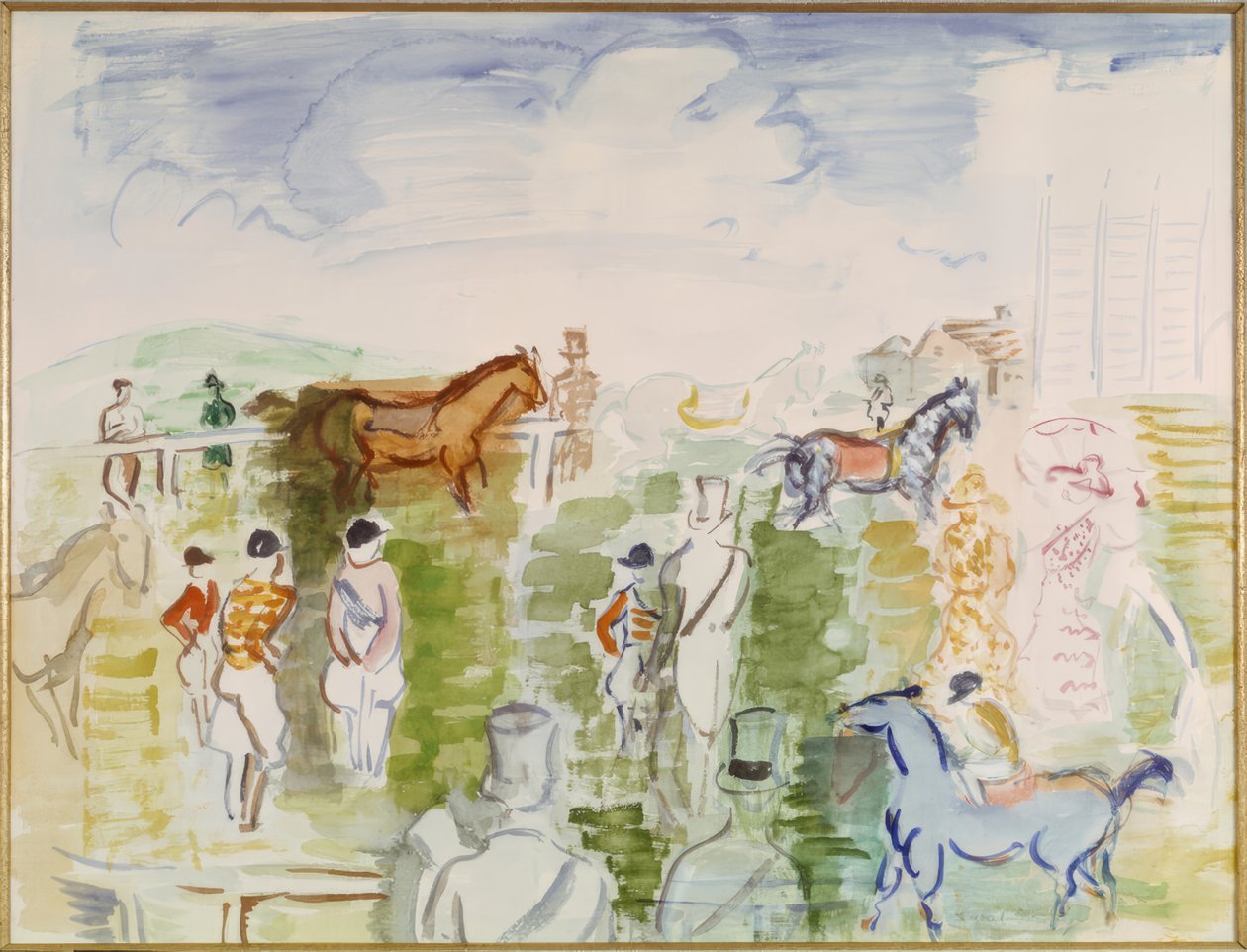 Au Paddock av Raoul Dufy