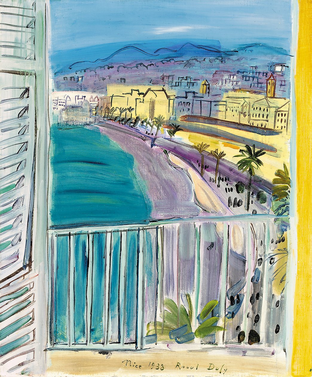 Vinduet i Nice av Raoul Dufy