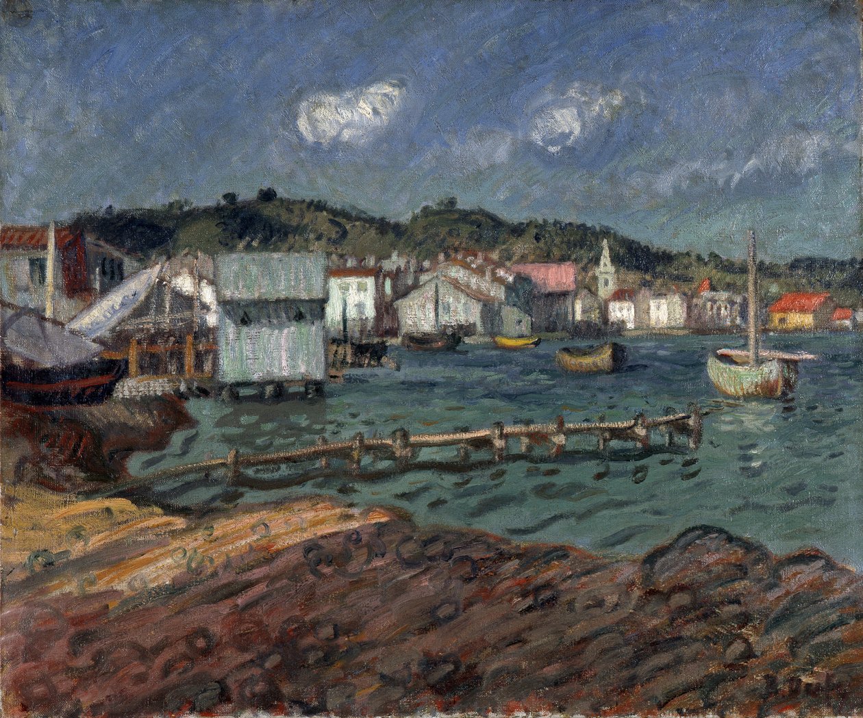 Havnen i Martigues av Raoul Dufy