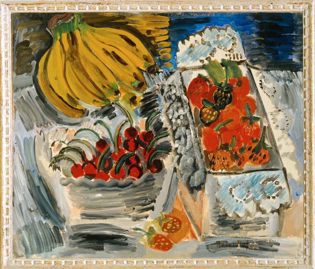 Stilleben med frukt (maleri på lerret) av Raoul Dufy