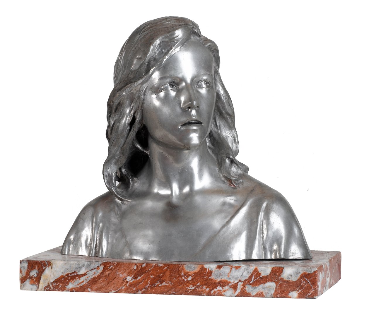 Kristus blant legene (sølv og marmor) av Raoul Francois Larche
