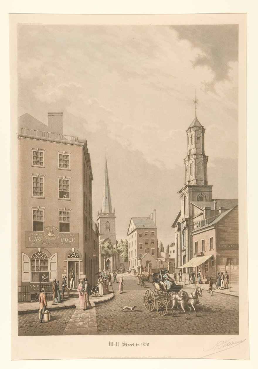 Wall Street i 1820 av Raoul Varin
