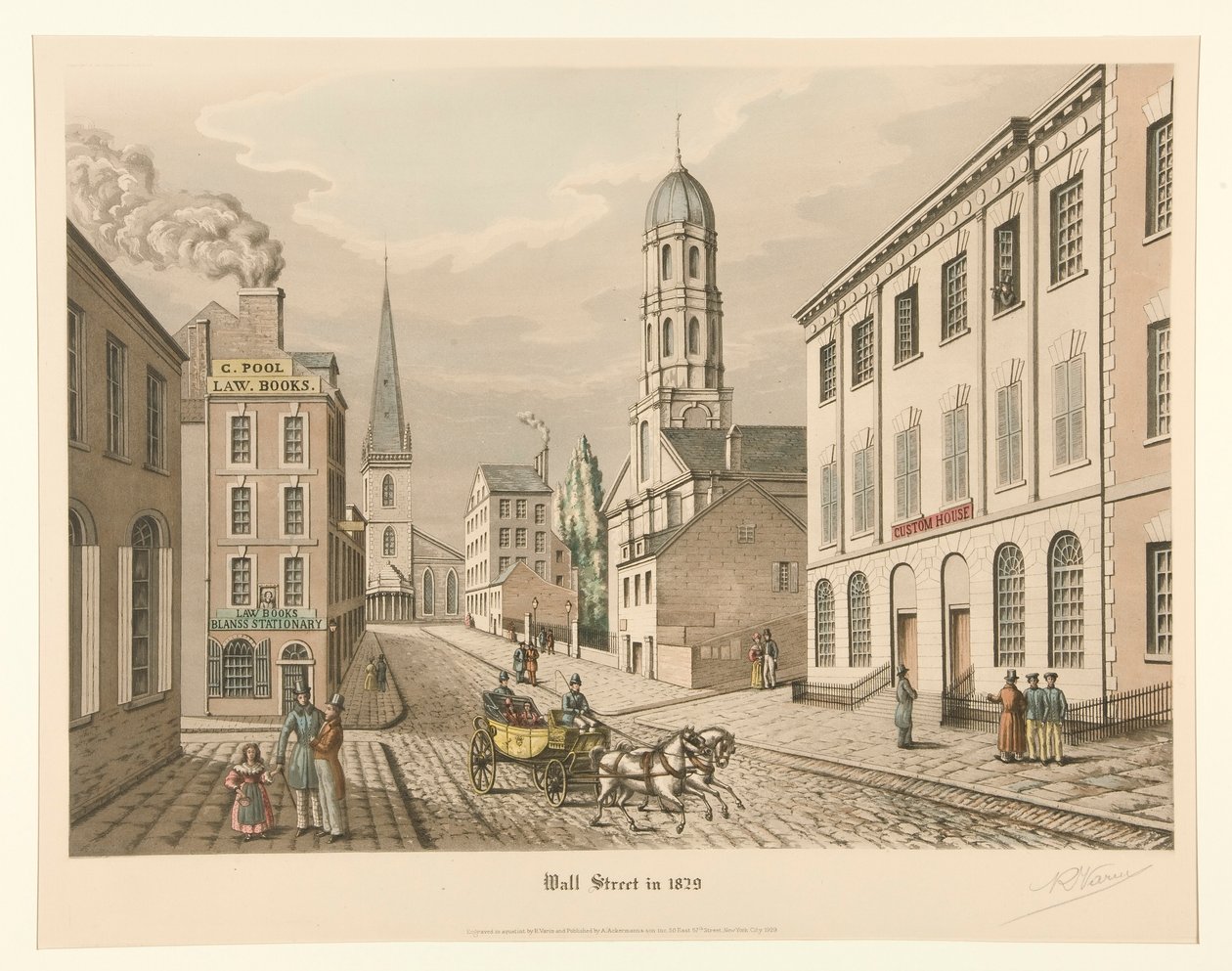 Wall Street i 1829 av Raoul Varin