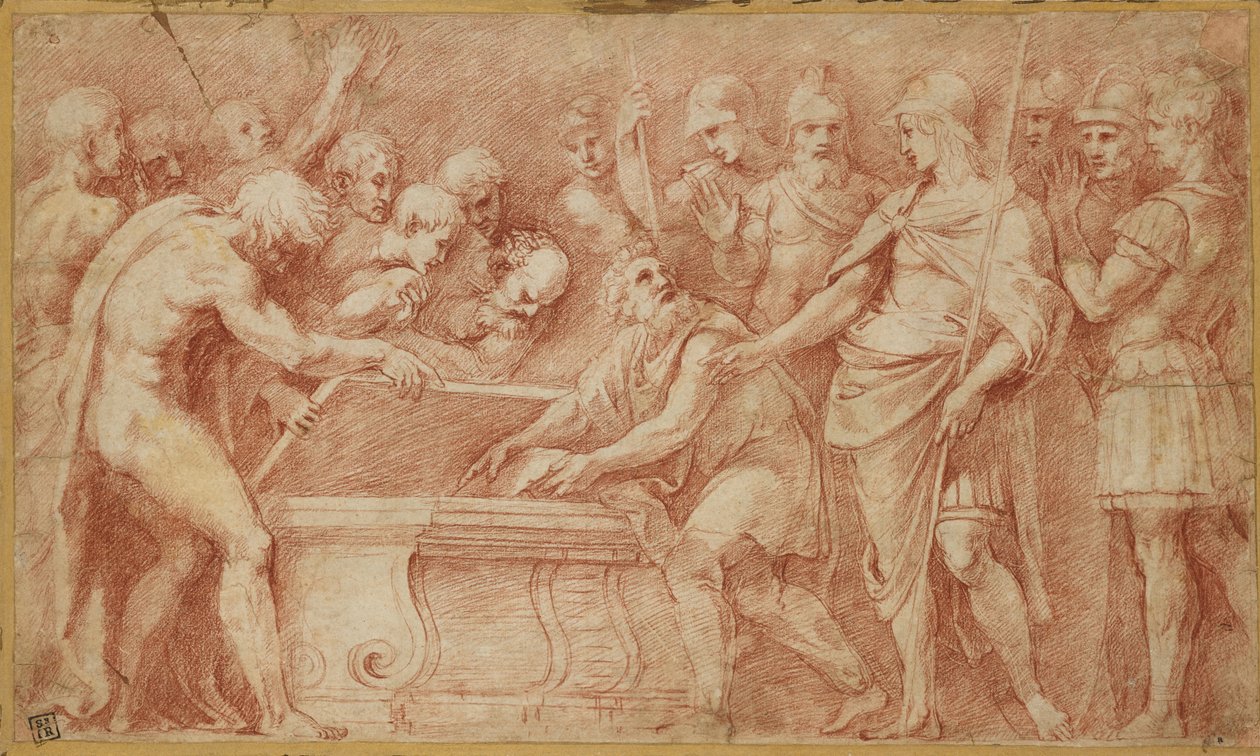 Alexander forplikter seg til sikkerhet skriftene til Homer, WA1935.152 av Raffaello Sanzio Raphael