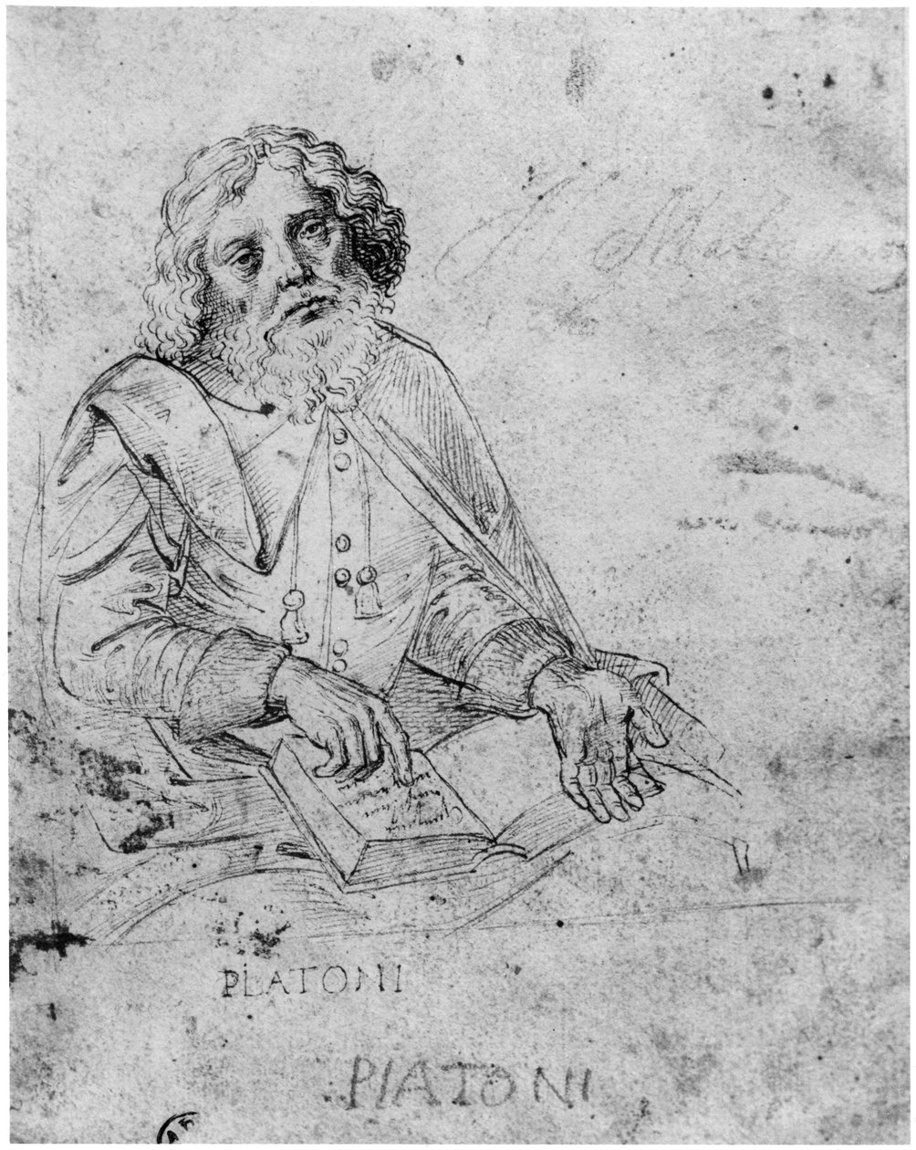 Portrett av Platon (429–347 f.Kr.) av Raffaello Sanzio Raphael