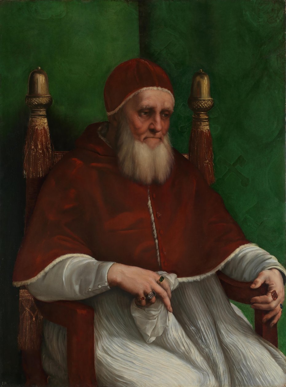 Portrett av pave Julius II av Raffaello Sanzio Raphael