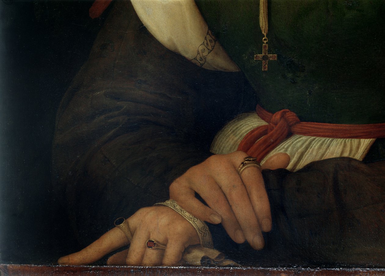 Portrett av en kvinne (La Muta), 1507 (detalj) (se 21465, 205588) av Raffaello Sanzio Raphael