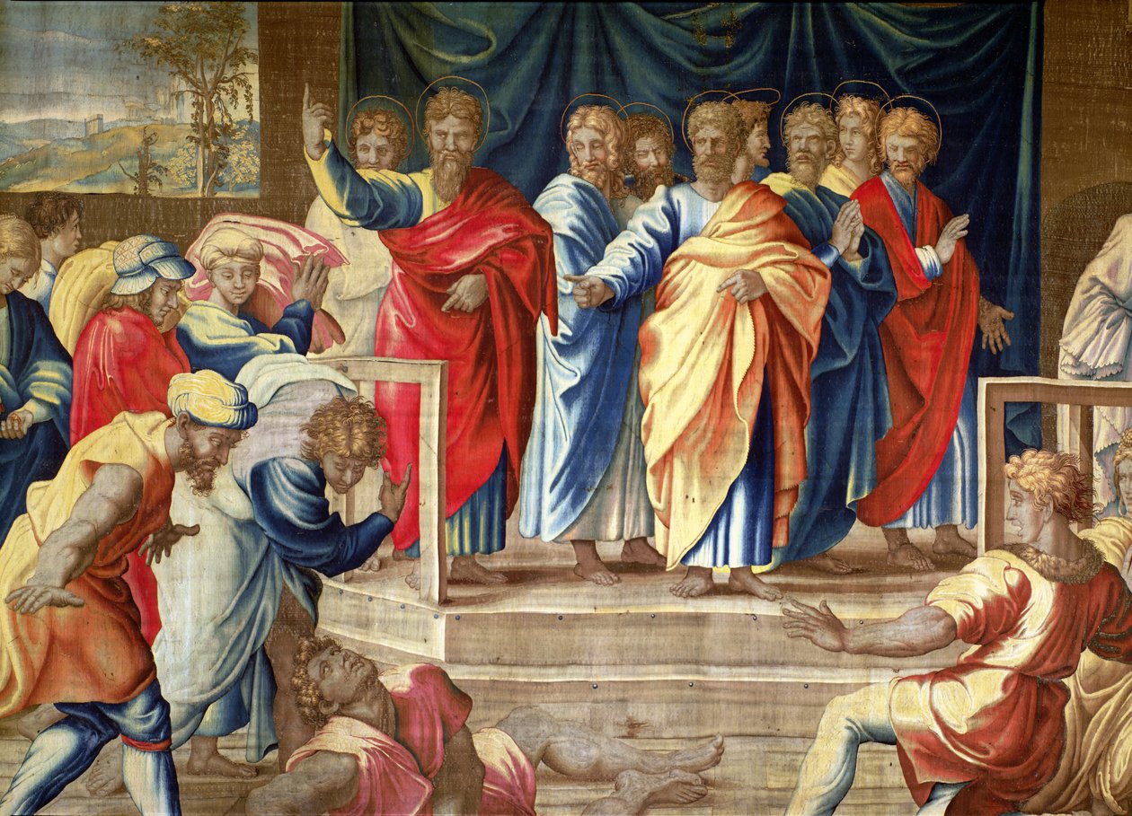 Apostlenes gjerninger, Mortlake-teppene av Raffaello Sanzio Raphael