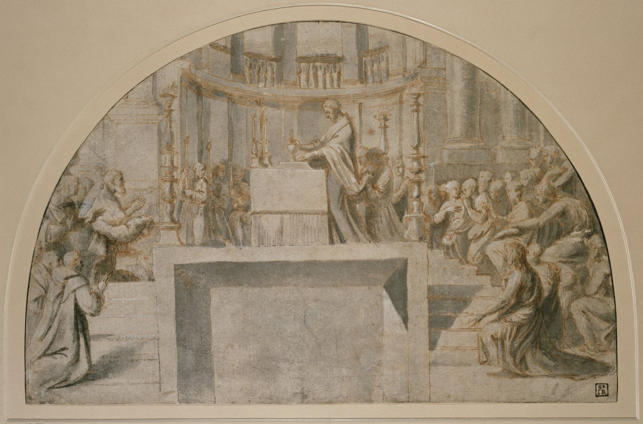 Den mirakuløse messen i Bolsena, WA1846.273 av Raffaello Sanzio Raphael