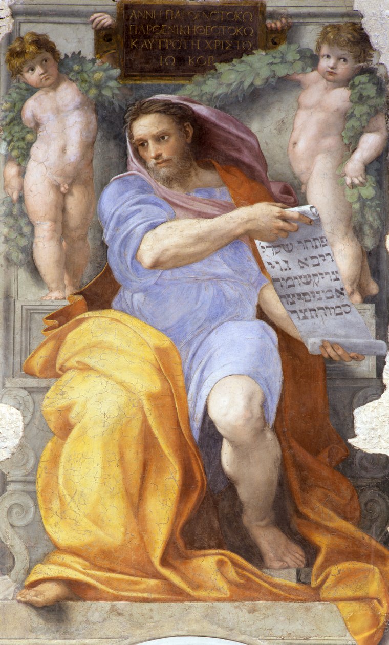 Profeten Jesaja, 1512 av Raffaello Sanzio Raphael
