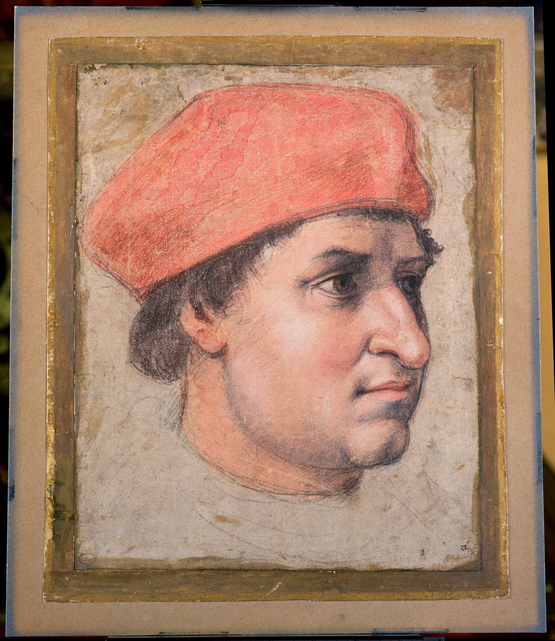 Portrait of a Cardinal, ca. 151320 (svart, rødt og hvitt kritt på papir) av Raffaello Sanzio Raphael
