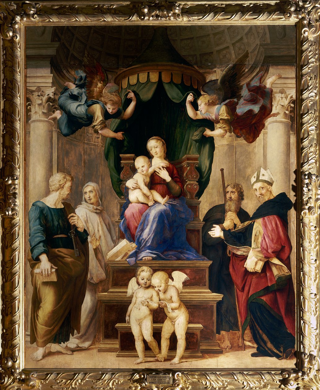 Madonna av Baldacchino, ca. 1507 av Raffaello Sanzio Raphael