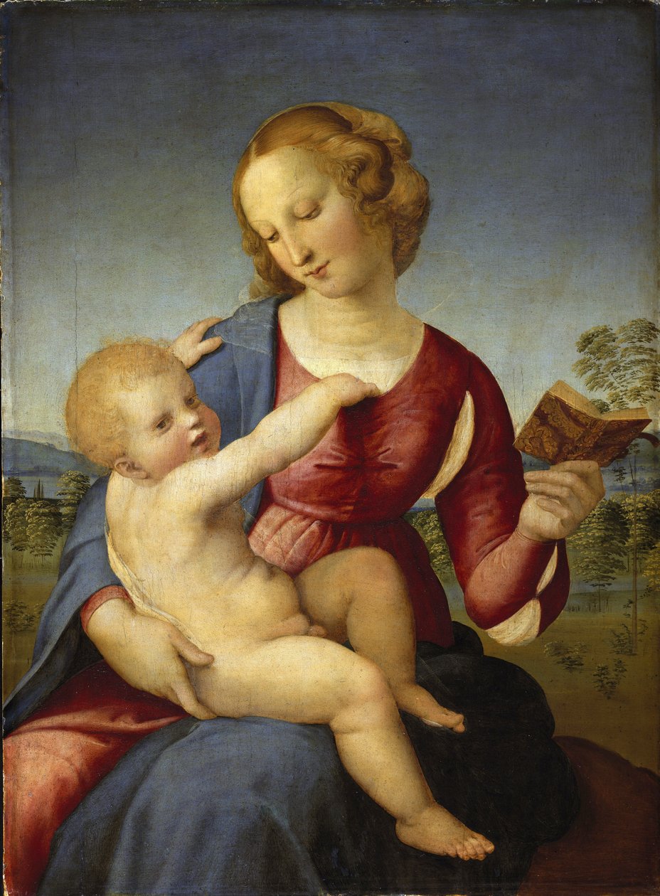 Madonna Colonna - Raphael (Raffaello Sanzio 1483 - 1520) - 1508 - Oil on wood - 78,9x58,2 - Staatliche Museen, Berlin   1325287   no       norwegian Successfully Translated  Original: Glencar Lough, County Sligo, Ireland, 1924-1926. Translat: 