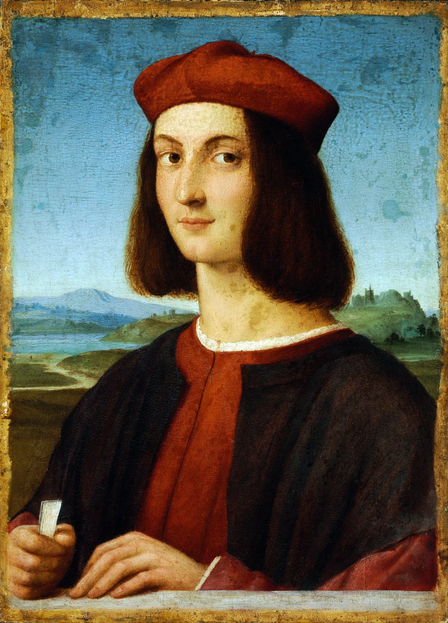 Portrett av Pietro Bembo (1470-1547) - peinture de Raphael (Raffaello Sanzio av Raphael