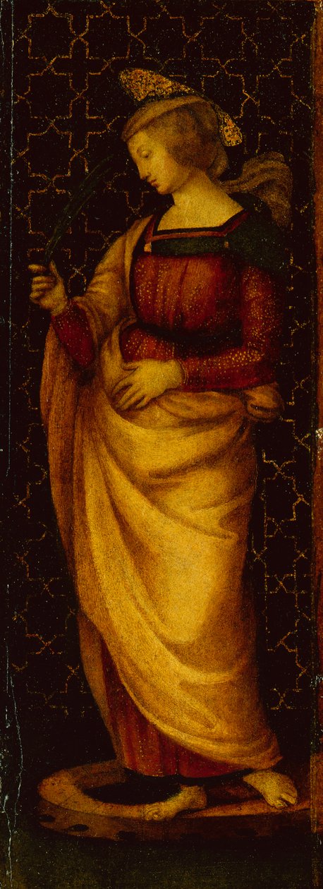St. Katarina av Alexandria (olje på lerret) av Raphael