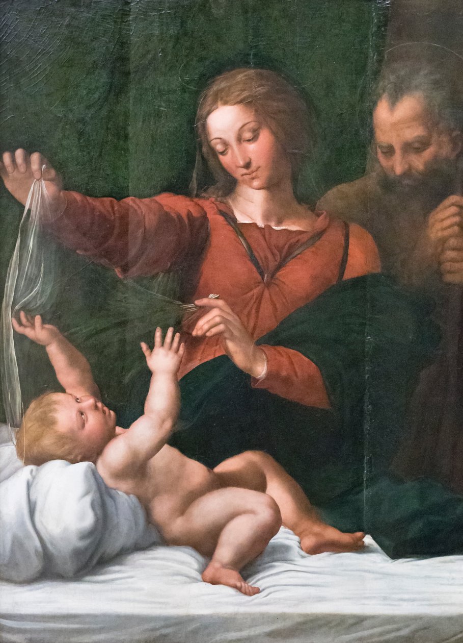 Hellig familie, også kjent som Madonna of the people, Madonna of Loreto eller Madonna of the veil av Raphael (1483 1520)