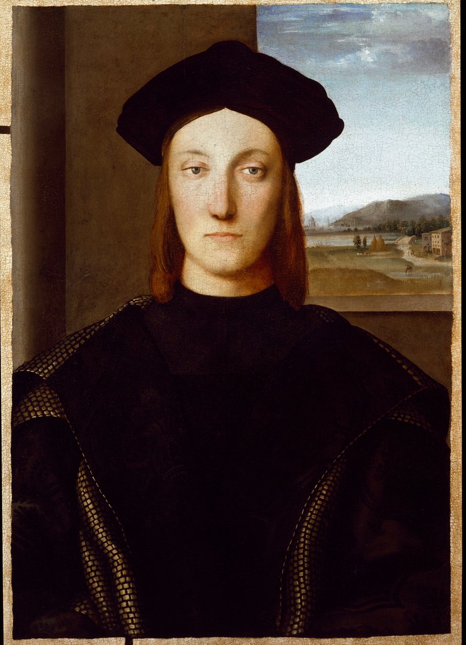 Portrett av Guidobaldo da Montefeltro, hertugen av Urbino (olje på lerret) av Raphael