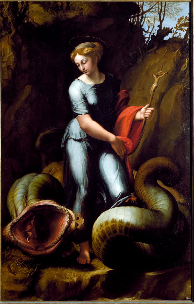 Saint Margaret (olje på lerret, ca. 1520) av Raphael