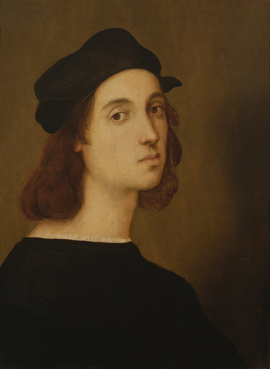 Selvportrett (olje på panel) av Raphael