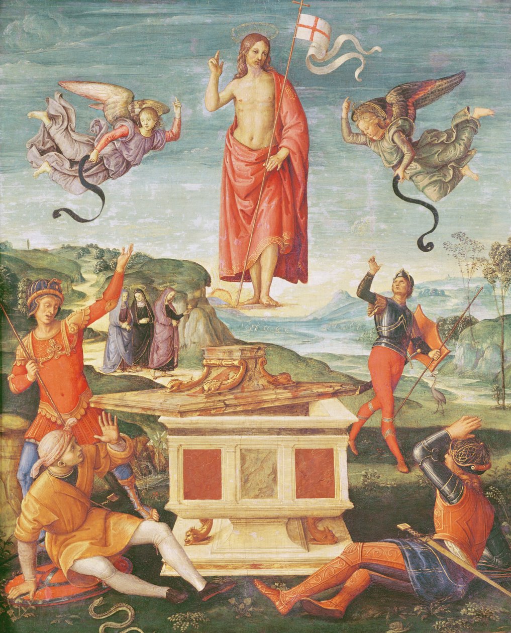The Resurrection of Christ, ca. 1502 (olje på panel) av Raphael