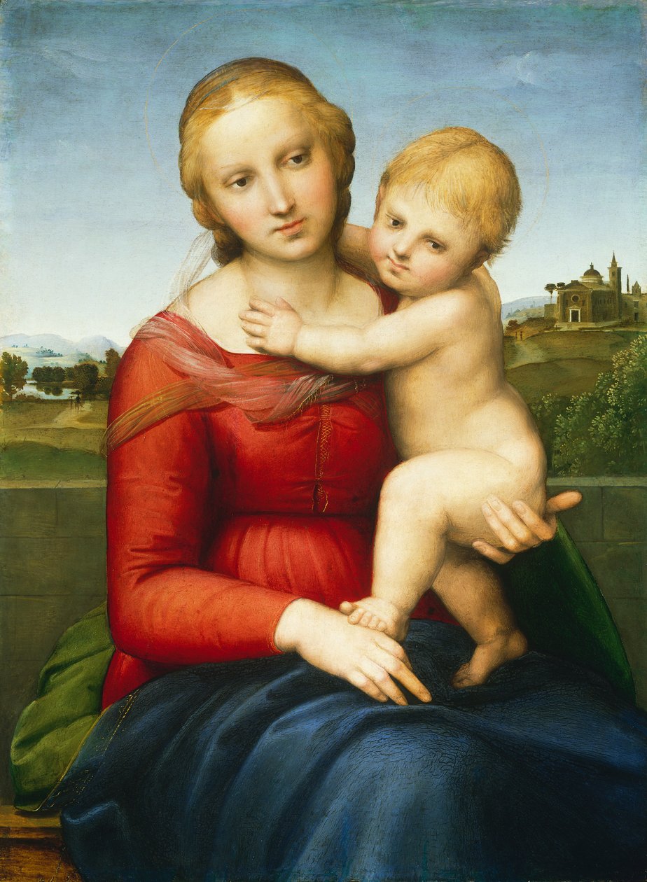 The Small Cowper Madonna, ca. 1505 (olje på panel) av Raphael