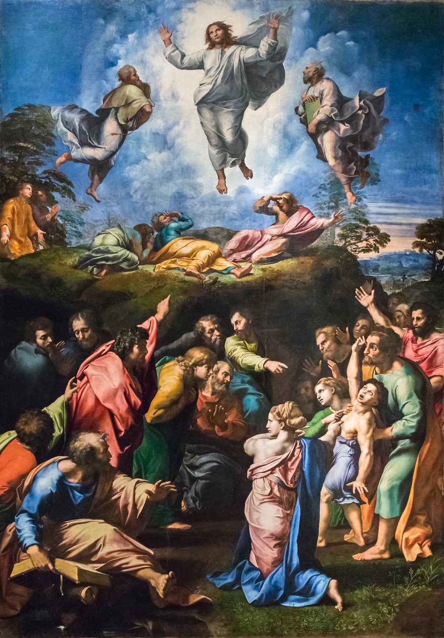 Transfigurasjonen (olje på panel) av Raphael (1483 1520)