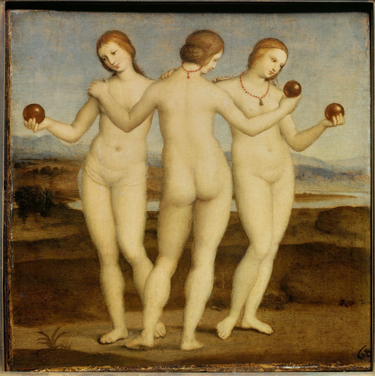De tre nådene Maleri av Raffaello Sanzio dit Raphael (1483-1520). 1504-1505. Chantilly. Conde-museet. av Raphael