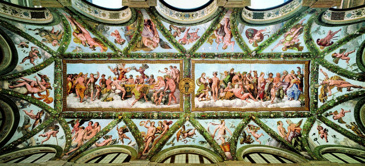 Loggia av Amor og Psyke, Villa Farnesina, 1517-1518. av Raphael