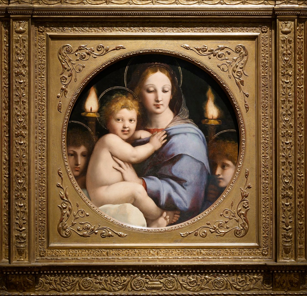 Madonna av kandelabrene, ca. 1513 av Raffaello Sanzio Raphael