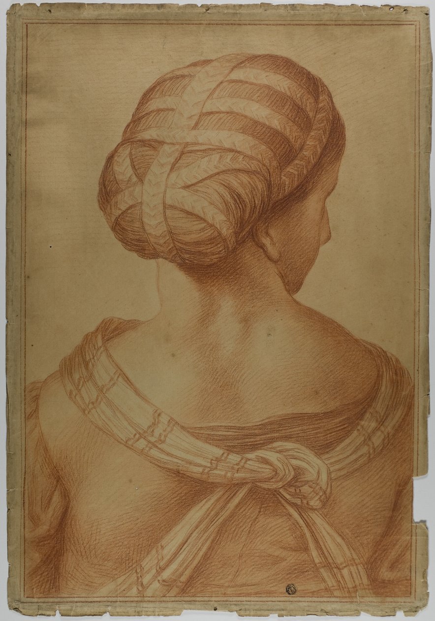 Muse sett fra baksiden av Raphael