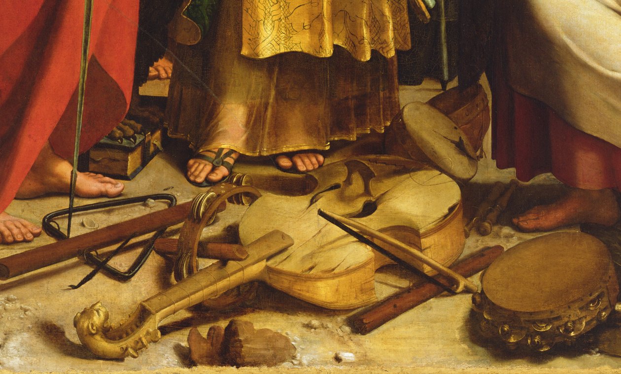 St. Cecilia omgitt av St. Paul, St. Johannes Evangelisten, St. Augustin og Maria Magdalena av Raphael