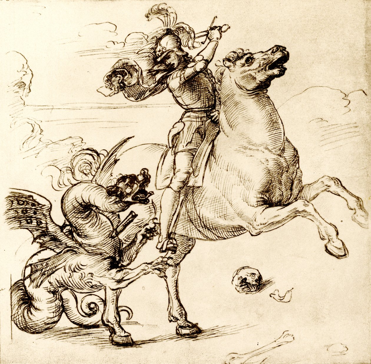St. George med sverdet av Raffaello Sanzio Raphael