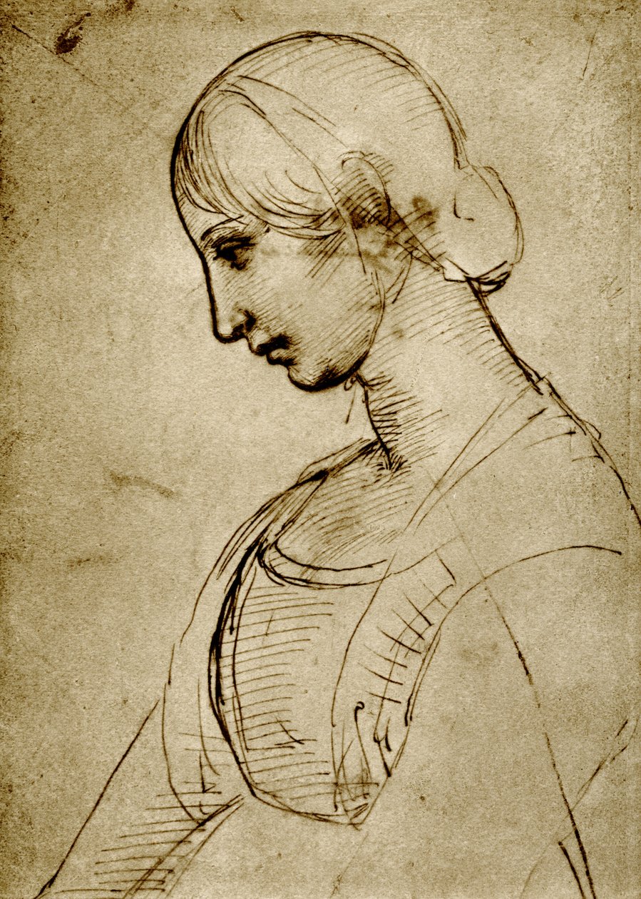 Studer på en Madonna av Raffaello Sanzio Raphael
